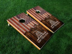 «Don’t Tread On Me» Cornhole Board Wrap Wraps Decals Vinyl Sticker BRAND NEW