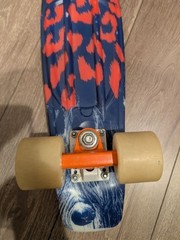 Penny Complete Skateboard Animal Print Deck Orange Trucks Compact Used JDM