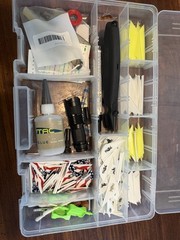 Used – Box of Archery Items – Black