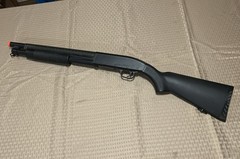 Double Eagle M58A M500 Tactical Heavy Weight Airsoft Pump Shotgun w/ Full Stock