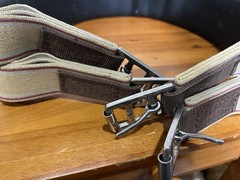 CLASSIC EQUINE SOFT TOUCH 46″ CONTURED Shaped English Hunter Jumper GIRTH Brown