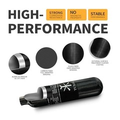 4500 PSI PCP Air Tank 0.42L Carbon Fiber HPA Cylinder for Paintball & Air Rifles