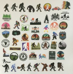 Big Foot Stickers Funny Stickers Kids Sticker Adults Sasquatch Stickers – 50 Pcs