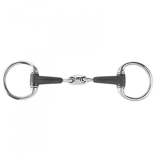 Horze Rubber Oval Link Eggbutt Snaffle Bit
