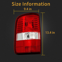 Tail Light Housing Compatible with 2004-2008 Ford F150 F-150 Driver and Passenge