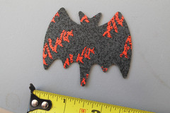 ALVA Skateboards Red Black Gothic Bat Dogtown Z2 Skateboarding Rip Grip STICKER