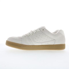 ES Accel 5101000215104 Mens White Suede Skate Inspired Sneakers Shoes
