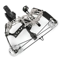 R/LH Archery Mini Compound Bow Arrow Kit Short Axis Bow 15-32lbs 13″Bow Hunting