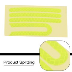 Brand New Reflective Stickers Electric Scooter 1 Set 7.5cm Length PVC Parts