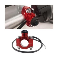 Bittwee CNC Universal Motorcycle Engine Stop Start Kill Switch Button, Motorbike