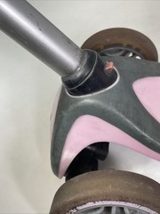 Vintage Globber Adjustable Pink Small Kick Scooter Solid Well Made Used