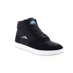 Lakai Villa MS4230140B00 Mens Black Suede Skate Inspired Sneakers Shoes