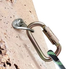45kn Alloy Steel Auto-lock Main Carabiner, Heavy Duty Rock Climbing Carabiner