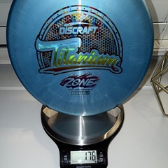 Discraft Titanium Zone Blue 176g 4 3 0 3 Putt & Approach Disc