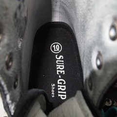 Sure-Grip Mens 10 Boardwalk Roller Skates Black Suede