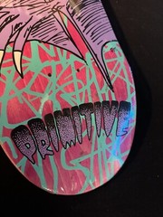 RARE Franky Villani Bat Primitive Skateboard Deck 9.125 Egg GLOW IN THE DARK