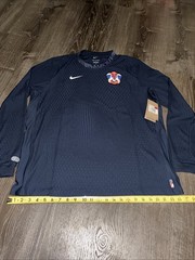 Nike Men sz L Team USA 2024 Olympic Skateboarding Jersey Long Sleeve FD6333 451