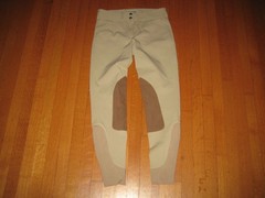 NEW DOVER Women’s Beige Size 26 Suede Knee Patch Equestrian Riding Breeches