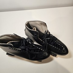 Riedell 121 Ex With 62mm Roller Bones Wheels. Black Leather Mens 11.5