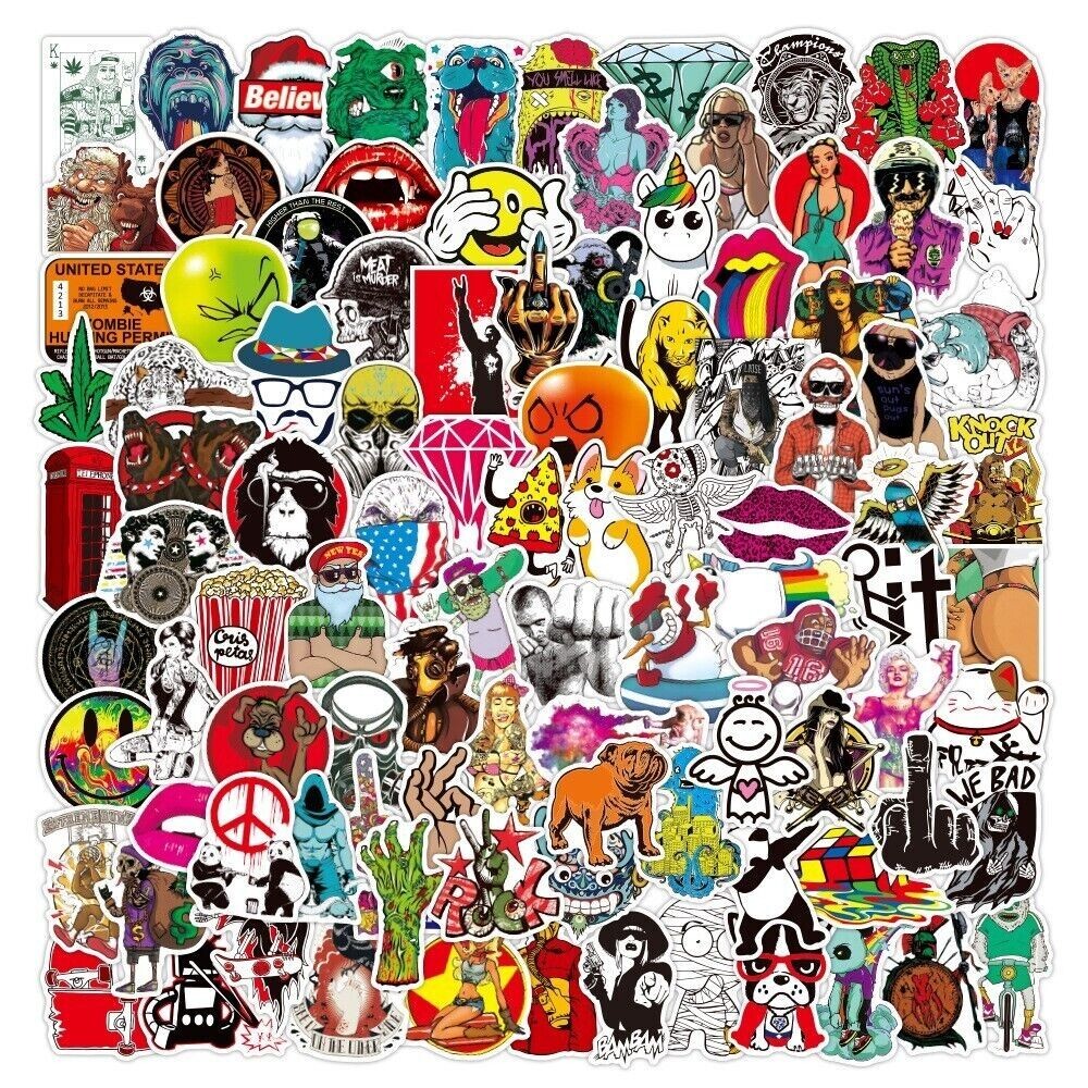 1000 Stickers Bomb Decal sticker Vinyl Car Skate Skateboard Laptop