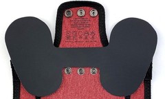 Rugged Burgundy Chicken Saddle for Standard Breeds – Feather Protection Included
