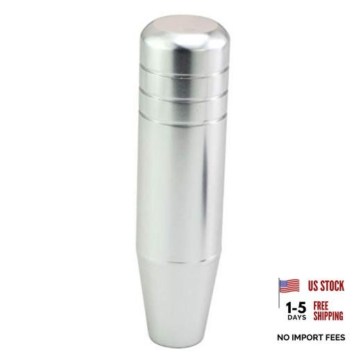 5.12″ Weighted Gear Knob Shifter Handle, Aluminum Alloy Car Stick Shift Silver