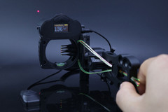 LaserWorks A3 Bow Sight 300 Meter Rangefinder 5-pin 4-axis Bowsight Ambidextrous