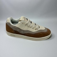 Etnies»Snake» Skate Shoes Brown Tan Grey Suede Canvas Sneakers M8/W9.5 NWB