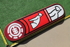 Element Brandon Westgate Dog Cat Pro Model Red 8x31in. Vintage SKATEBOARD DECK
