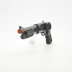 Mini Mechanical Metal Rubber Band Launcher Toy