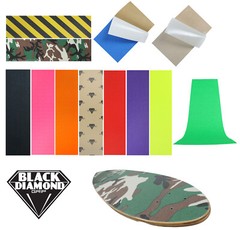 Black Diamond Longboard Skateboard Grip Tape Sheet 10″ x 48″