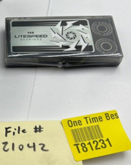 (QTY 2) FKD Litespeed Black/Silver Skateboard Bearing Lightweight Precision