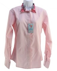 Royal Highness Equestrian Show Shirt Long Sleeve Pink Women’s Size 34 New NWT