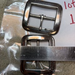 NORTH & JUDD MANUFACTURING CO. Set Of Two Buckles NOS 2 1/4 Across 1.5 Inside
