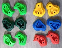 Jungle Gym Kingdom Rock Climbing Holds – Holds Only 12x (12 Pieces) Multi-Color