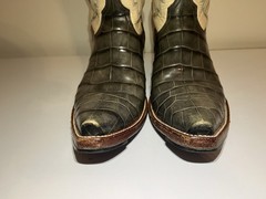 Black Jack Hand Made (USA) American Alligator Boots 8.5D