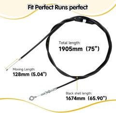75 inches Go Kart Throttle Cable Kit for Predator 212cc 196cc VM22 VM24 GX160…