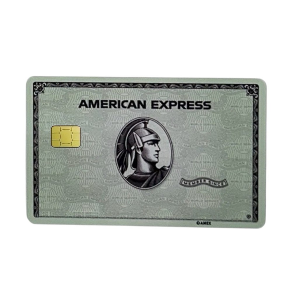 AMEX AMERICAN EXPRESS CENTURION Credit Card Skin Cover Sticker GREEN