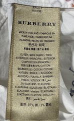 Burberry Women’s White Multi-Color Sport Logo Print Button Down Shirt Sz 8