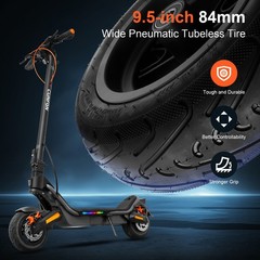 Electric Scooter 1000W Motor 25MPH 25-35Miles 624Wh Battery Fingerprint Unlock