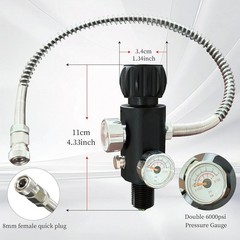 M18×1.5 thread 4500psi No Pressure-Reduce Paintball Fill Stations valve PCP T…