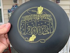 2002 Rumbletown Black & Gold PFN Historic PDGA DX Cobra Disc Golf Innova #1169