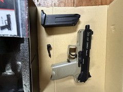KWA Airsoft 6mm Heckler & Koch USP Compact With Tan Frame, Includes Holster