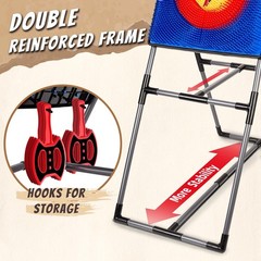 Axe Throwing Game for Backyard, Axe Throwing Target Set with 20 Throwing Axes Ou