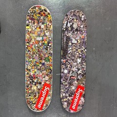 SUPREME SS26 MIKE KELLEY SKATEBOARD SET OF 2 WHITE BLACK