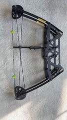 Used Compound Bow Set 40lbs Steel Ball mini Arrows Dual-use Archery Hunting Shot