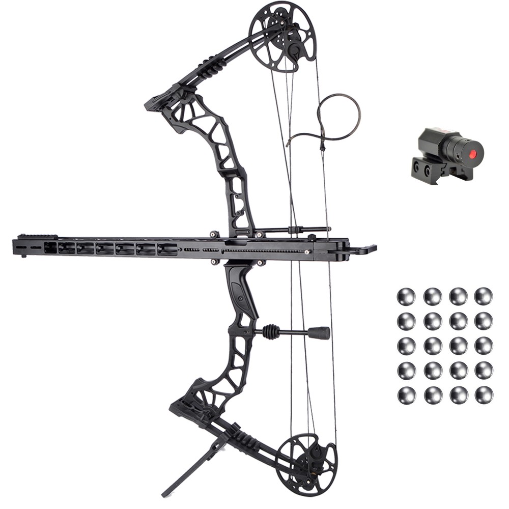 Compound Bow Bow Launcher Set 35-70lbs Steel Ball Bow Hunting Shooting Target