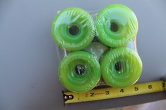 Neon Green 60mm Original 80’s Soft Cruiser Vintage Skateboard WHEELS – Set of 4