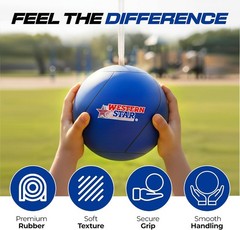 Soft-Touch Tetherball Game Set – 2 Ropes, Vibrant Colors for Family Fun