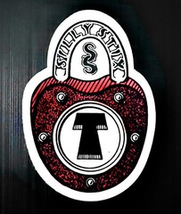 Vintage 1980’s Schmitt Stix Skateboards Silly Stix Sticker In Red